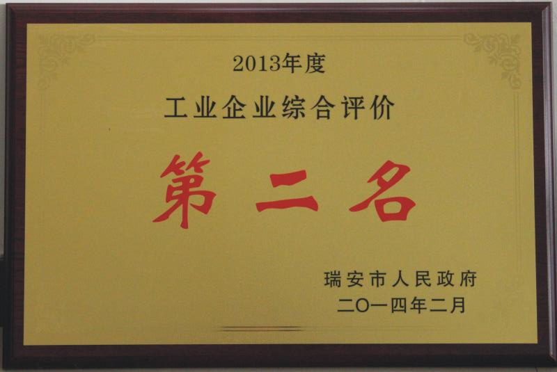 2013年工业企业中和评价